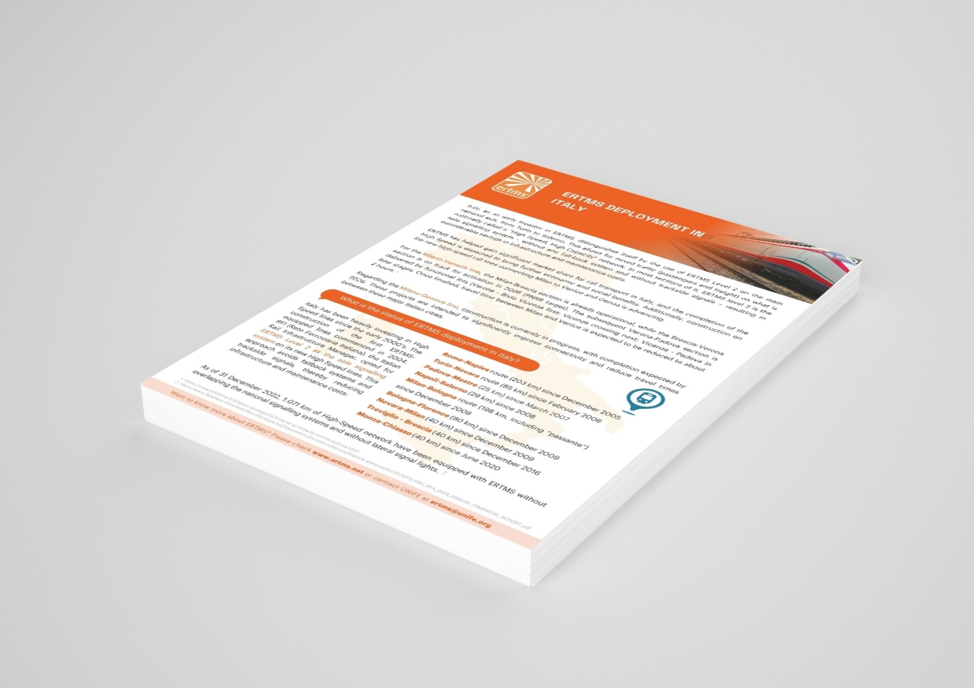 ERTMS® Deployment in Italy - ERTMS